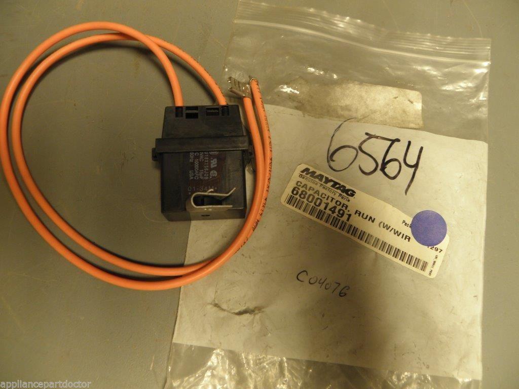 Maytag Amana Ref/Freezer 68001491 Run Capacitor w/wire NEW IN BOX Maytag Amana Ref/Freezer 68001491 Run Capacitor w/wire NEW IN BOX